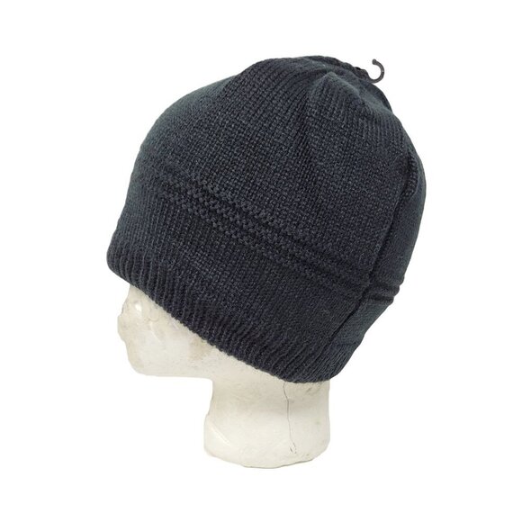 Men's Warm Winter Beanie Hat, Dark Grey - Picture 2 of 5